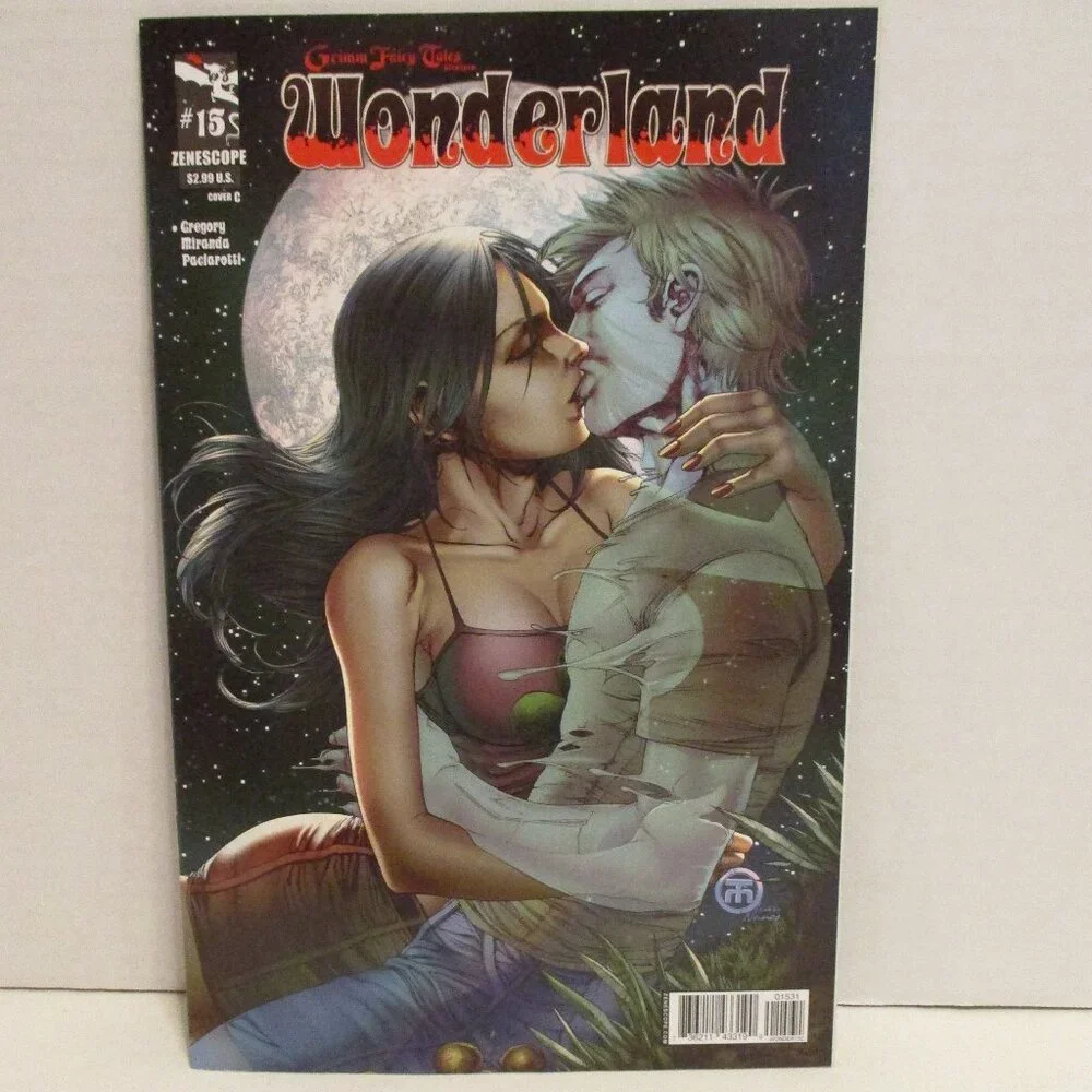 Grimm Fairytales Wonderland #15 Variant C Cover Black White Red Comic Book